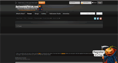 Desktop Screenshot of halloweenforum.com